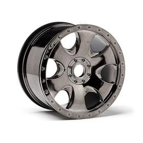 HPI RACING WARLOCK WHEEL BLACK CHROME (83x56mm/2pcs)