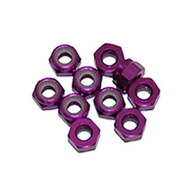 ULTIMATE RACING Nakrętki 4mm samokontrujące (fioletowe) 10szt.