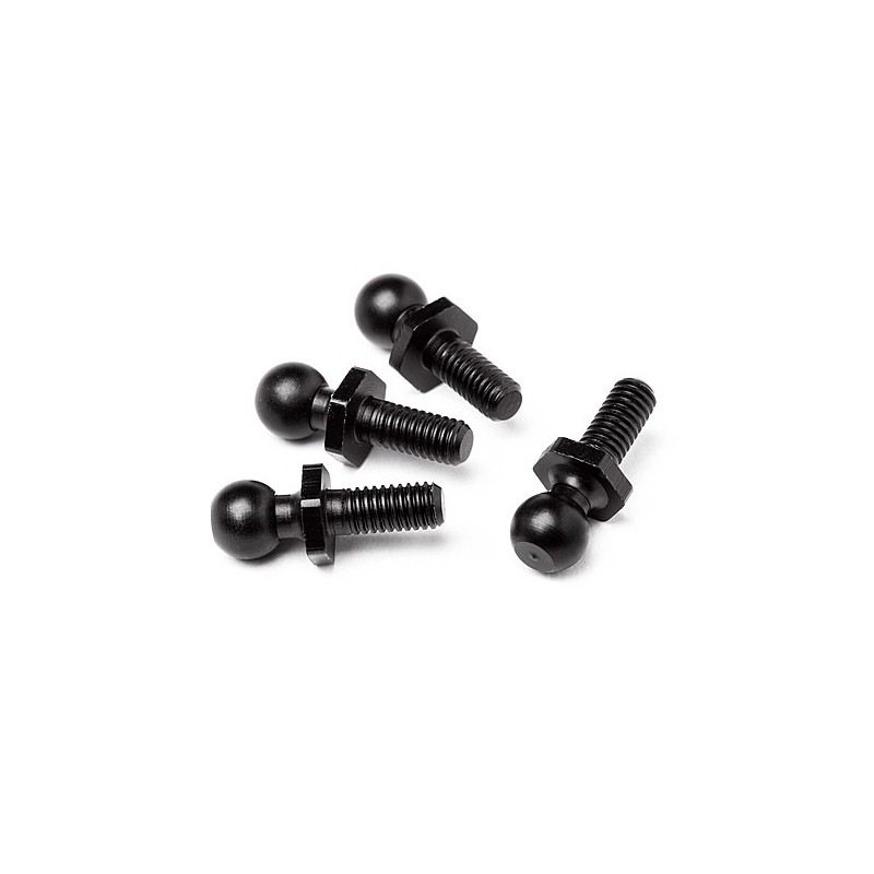 HPI RACING BALL STUD 4.7x14mm (BLACK/4pcs)