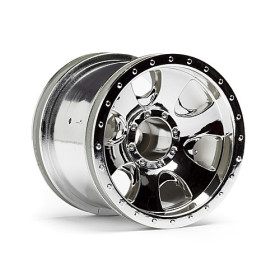 HPI RACING WARLOCK WHEEL CHROME (2.2in/2pcs)