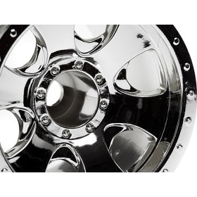 HPI RACING WARLOCK WHEEL CHROME (2.2in/2pcs)