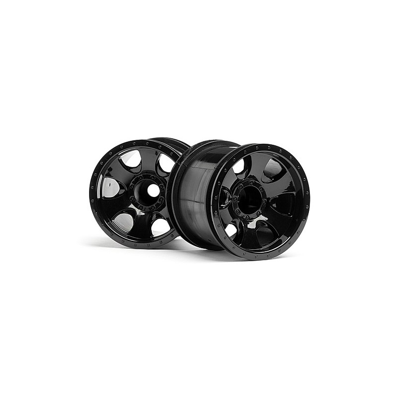 HPI RACING WARLOCK WHEEL BLACK (2.2in/2pcs)
