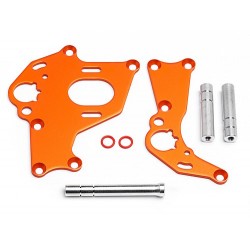 HPI RACING MOTOR MOUNT SET (LEFT/RIGHT/ORANGE)