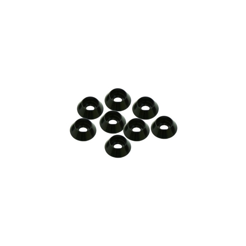 ULTIMATE RACING Aluminiowe podkładki 3mm (czarne) 8szt.