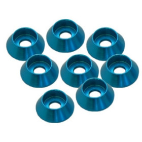 ULTIMATE RACING Aluminiowe podkładki 3mm (niebieskie) 8szt.
