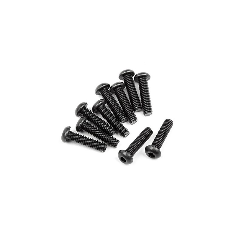 HPI RACING BUTTON HEAD SCREW M2.5x10mm (HEX SOCKET/10pcs)