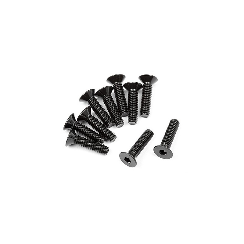HPI RACING FLAT HEAD SCREW M2.5x10mm (HEX SOCKET/10pcs)