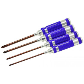 ARROWMAX Zestaw śrubokrętów krzyżakowych stalowych 3,5-5,8x120mm 4szt.