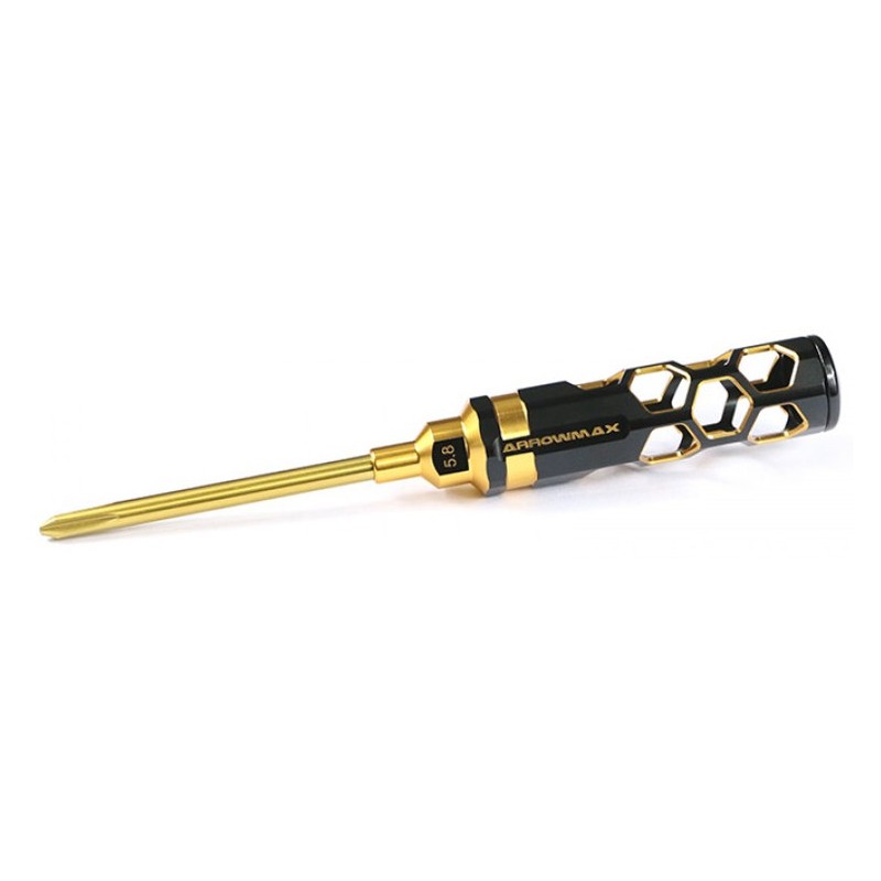 ARROWMAX Śrubokręt krzyżakowy Black Golden stalowy 5,8x100mm