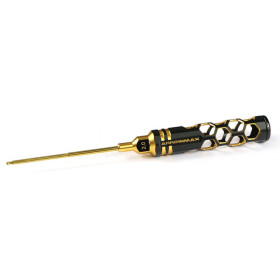 ARROWMAX Śrubokręt imbusowy kulowy Black Golden stalowy 2,0x100mm