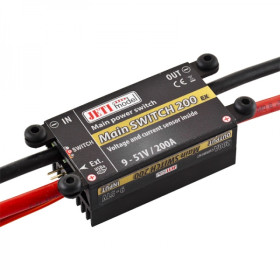 JETI MODEL Elektroniczny przełącznik Main Switch 200 + przełącznik RCSW