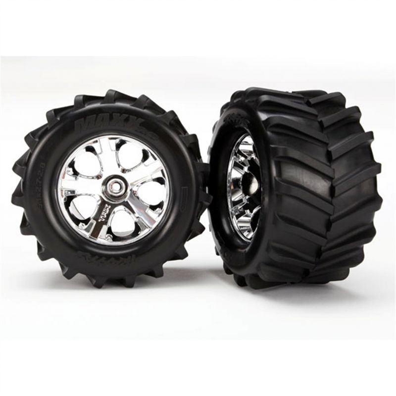 TRAXXAS Koła 2szt. / Maxx 2.8" Mounted Tires with Foam Inserts