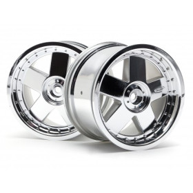HPI RACING GT 5 WHEEL CHROME (83X56MM/2PCS)
