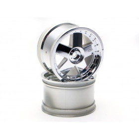 HPI RACING GT 5 WHEEL CHROME (83X56MM/2PCS)