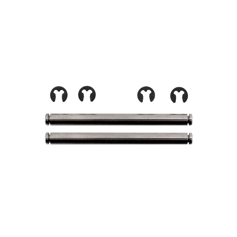 RPM Komplet trzpieni mocowania wahaczy (czarne, 4mm) / True-Track Rear A-arm Conversion Kit (Black)