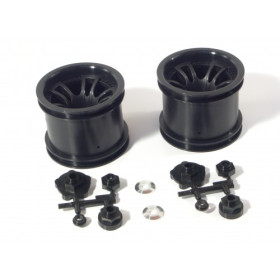 HPI RACING SPLIT 5 TRUCK WHEEL (BLACK/2PCS)