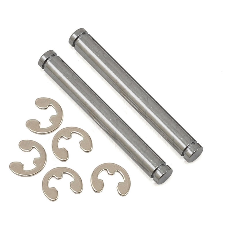 TRAXXAS Trzpienie wahaczy 2szt. / Suspension Pins 23mm Hard Chrome + E-Clips