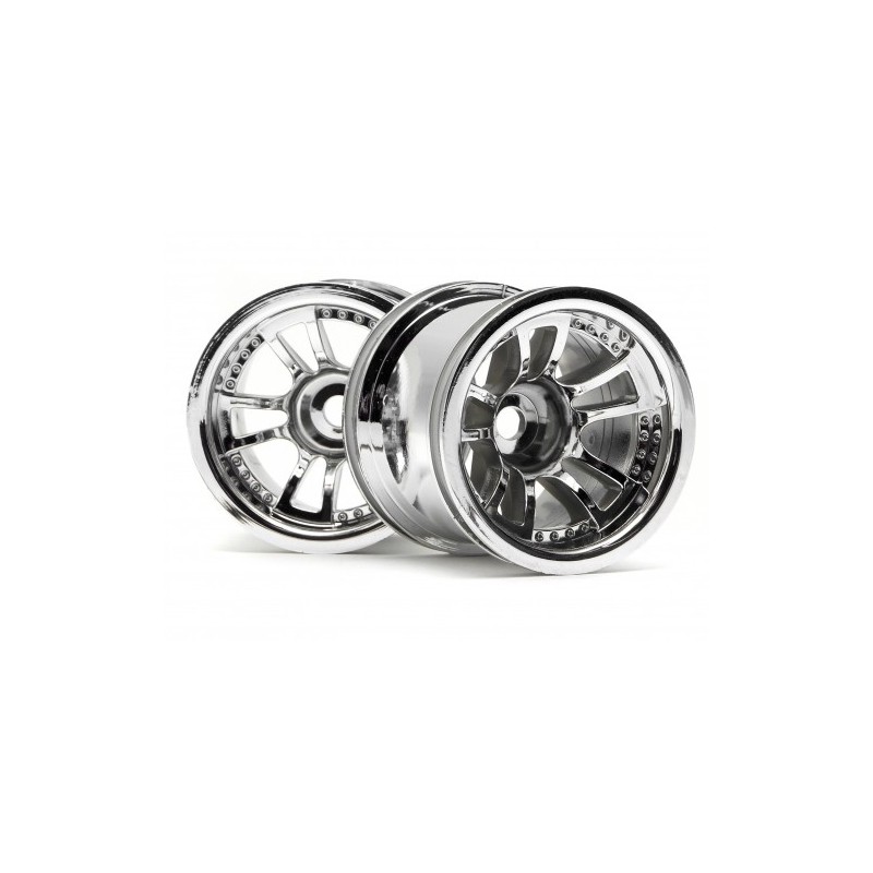 HPI RACING SPLIT 5 TRUCK WHEEL (CHROME/2PCS)