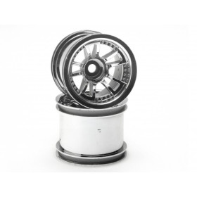HPI RACING SPLIT 5 TRUCK WHEEL (CHROME/2PCS)