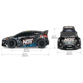 TRAXXAS Ford Fiesta ST Rally NOS 4WD 1/10