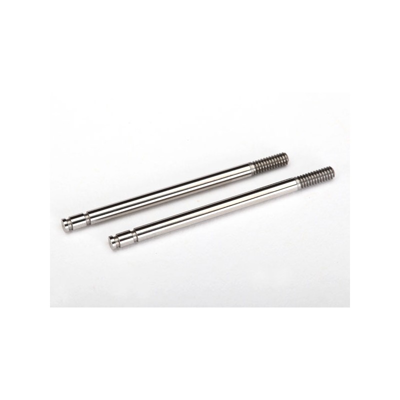 TRAXXAS Elementy (szpindle) amortyzatorów / Shock shafts, steel, chrome finish (2)