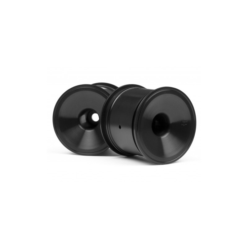 HPI RACING DISH WHEEL BLACK (2.2in/2pcs)