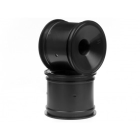 HPI RACING DISH WHEEL BLACK (2.2in/2pcs)