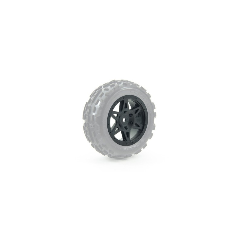 ARRMA Felgi przednie 'RAIDER' Black 12mm 2szt. 1/10 (AR510038)