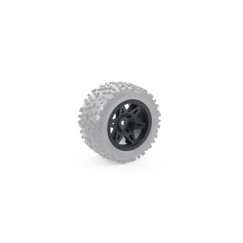 ARRMA Felgi tylne 'RAIDER' Black 12mm 2szt. 1/10 (AR510039)