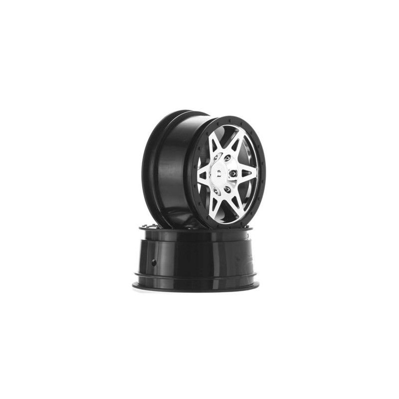 ARRMA Felgi przednie 'RAIDER' Chrome 12mm 2szt. 1/10 (AR510001)