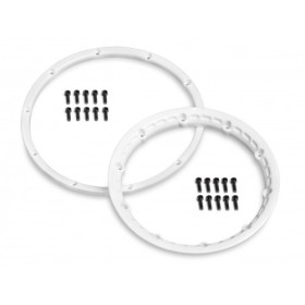 HPI RACING HEAVY DUTY WHEEL BEAD LOCK RINGS (WHITE/2pcs)