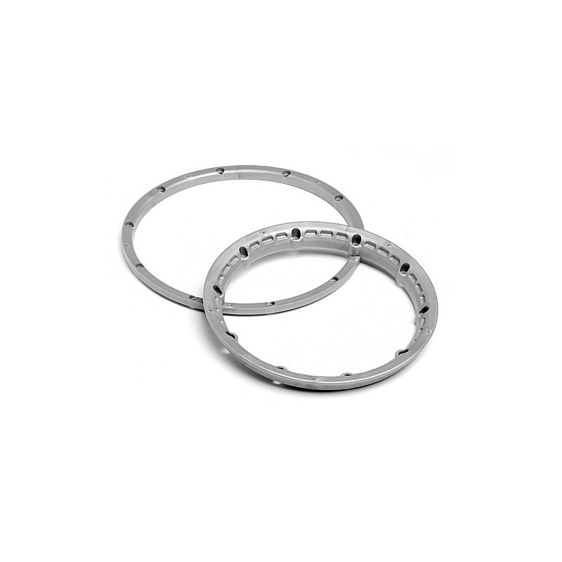HPI RACING HEAVY DUTY WHEEL BEAD LOCK RINGS (SILVER/2pcs)