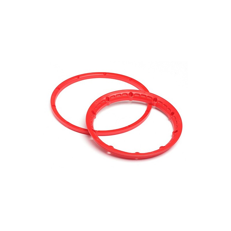 HPI RACING HEAVY DUTY WHEEL BEAD LOCK RINGS (RED/2pcs)