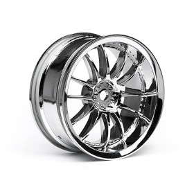HPI RACING WORK XSA 02C WHEEL 26mm CHROME (3mm OFFSET)