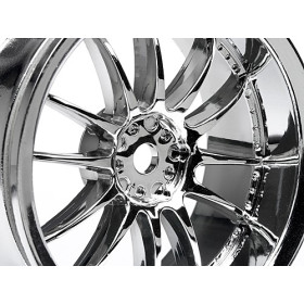 HPI RACING WORK XSA 02C WHEEL 26mm CHROME (3mm OFFSET)