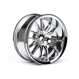 HPI RACING Felgi WORK XSA 02C 26mm Chrom/Biel (6mm OFFSET)