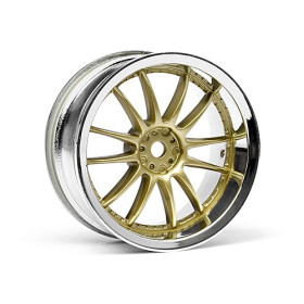 HPI RACING Felgi Work XSA 02C 26mm CHROME/GOLD (3mm OFFSET)