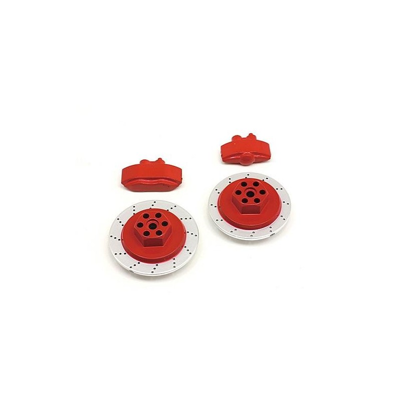 HPI RACING E10 BRAKE DISC CALIPER SET (RED)