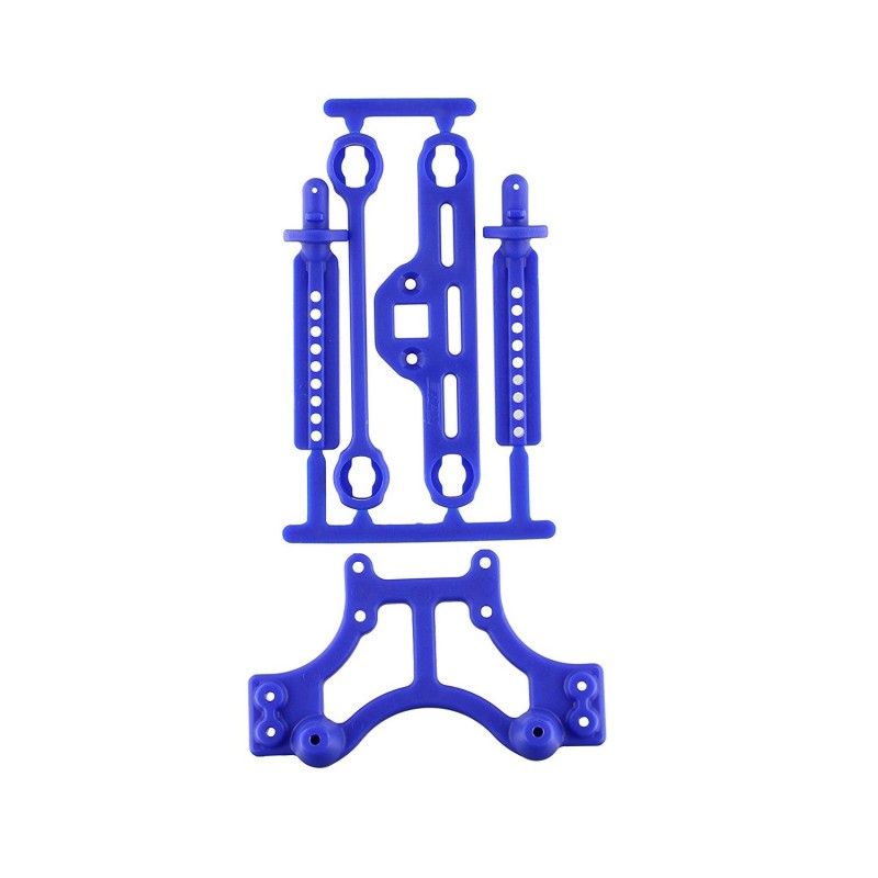 RPM Słupki karoserii + wieżyczki / Shock Tower & Body Mounts (Blue) 4917 4917R
