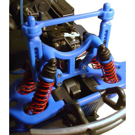 RPM Słupki karoserii + wieżyczki / Shock Tower & Body Mounts (Blue) 4917 4917R
