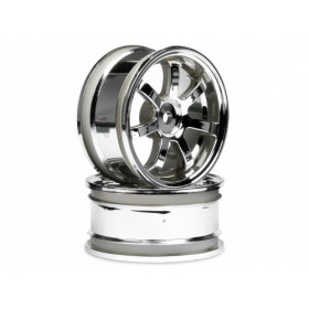 HPI RACING MAG7 WHEELS 26mm CHROME (0mm OFF SET)