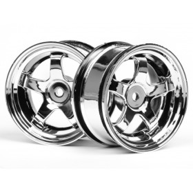 HPI RACING WORK MEISTER S1 WHEEL 26mm CHROME (3mm OFFSET)