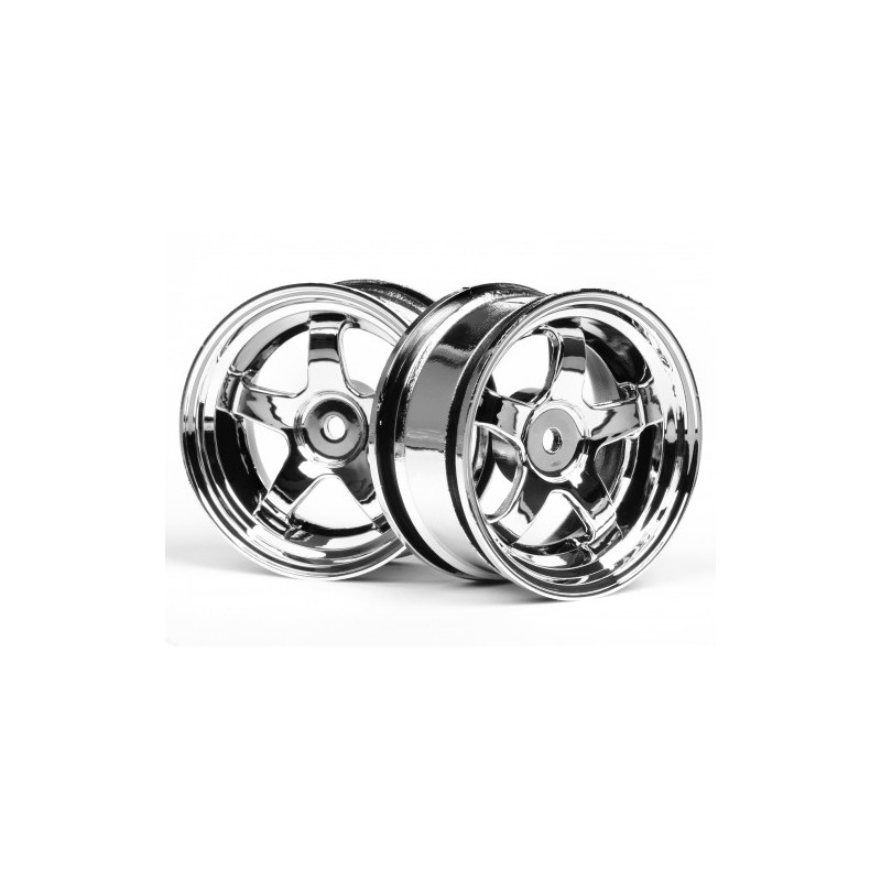 HPI RACING WORK MEISTER S1 WHEEL 26mm CHROME (3mm OFFSET)