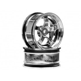 HPI RACING WORK MEISTER S1 WHEEL 26mm CHROME (3mm OFFSET)