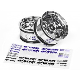 HPI RACING WORK MEISTER S1 WHEEL 26mm CHROME (3mm OFFSET)