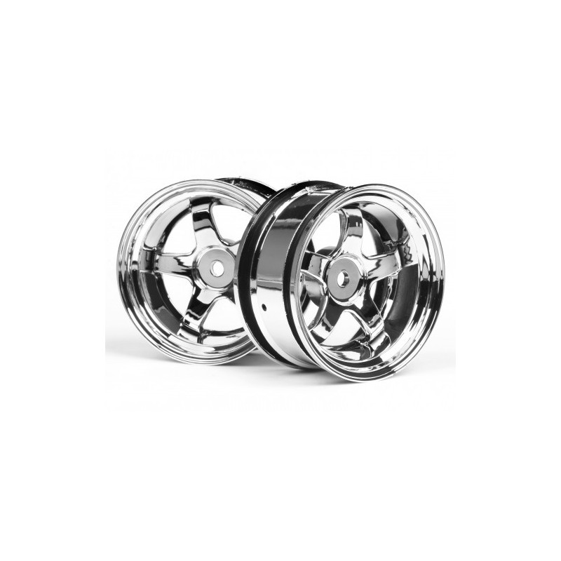 HPI RACING WORK MEISTER S1 WHEEL 26mm CHROME (6mm OFFSET)