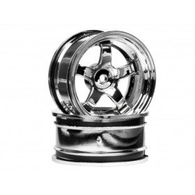 HPI RACING WORK MEISTER S1 WHEEL 26mm CHROME (6mm OFFSET)