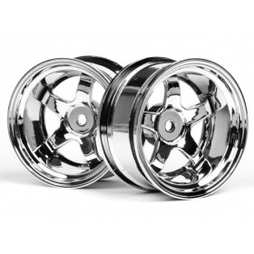 HPI RACING WORK MEISTER S1 WHEEL 26mm CHROME (9mm OFFSET)