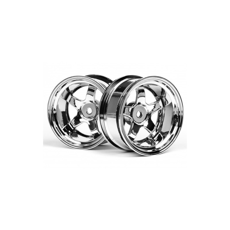 HPI RACING WORK MEISTER S1 WHEEL 26mm CHROME (9mm OFFSET)