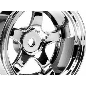 HPI RACING WORK MEISTER S1 WHEEL 26mm CHROME (9mm OFFSET)